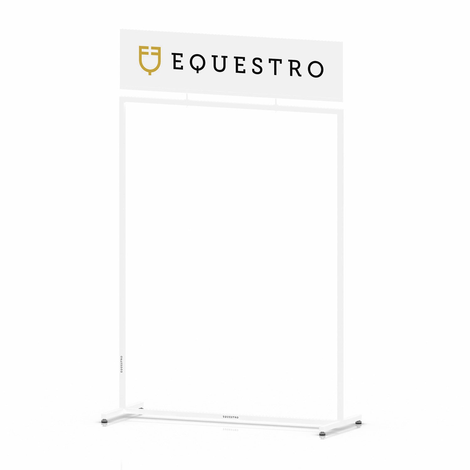 White steel clothing display L1000xW400xH1600 mm.