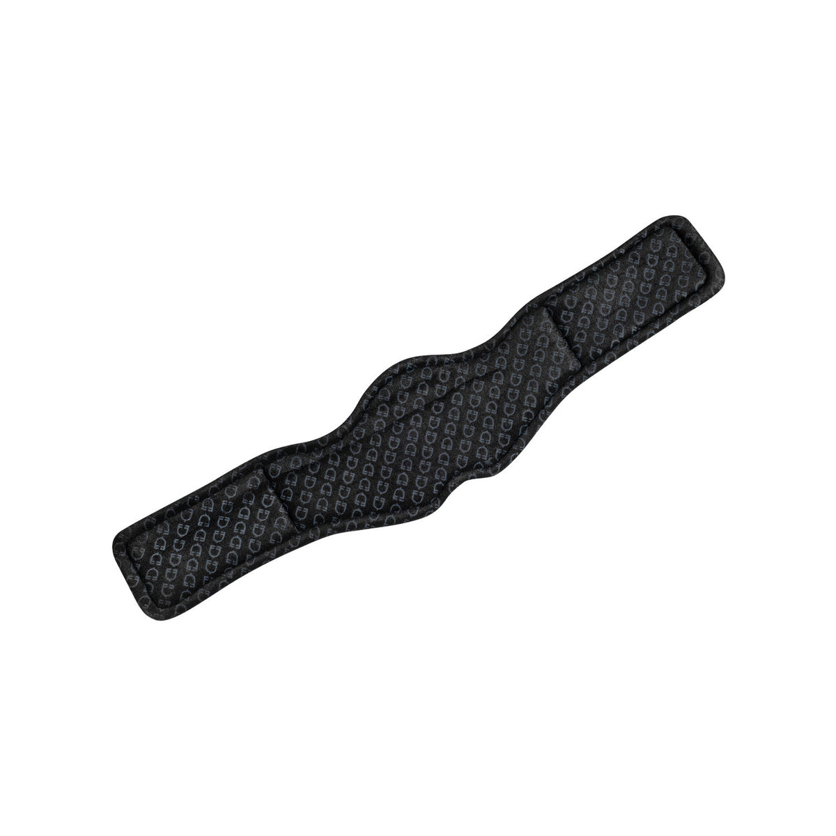 Equestro Shaped Dressage Girth In Leather With Engraved Logo