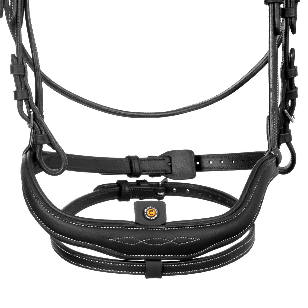 Soft leather stitched bridle