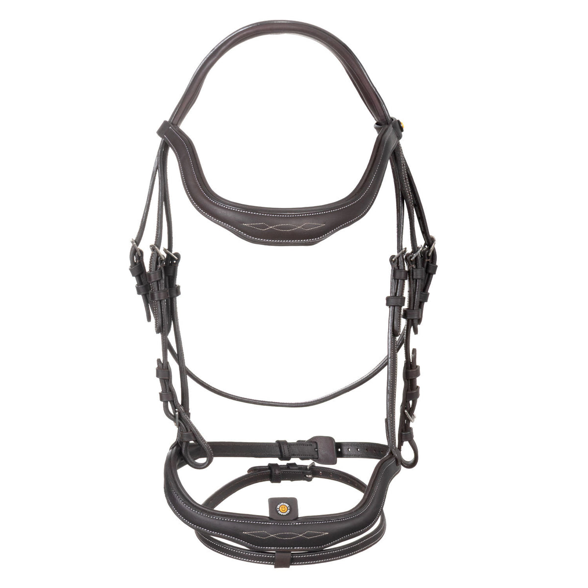 Soft leather stitched bridle