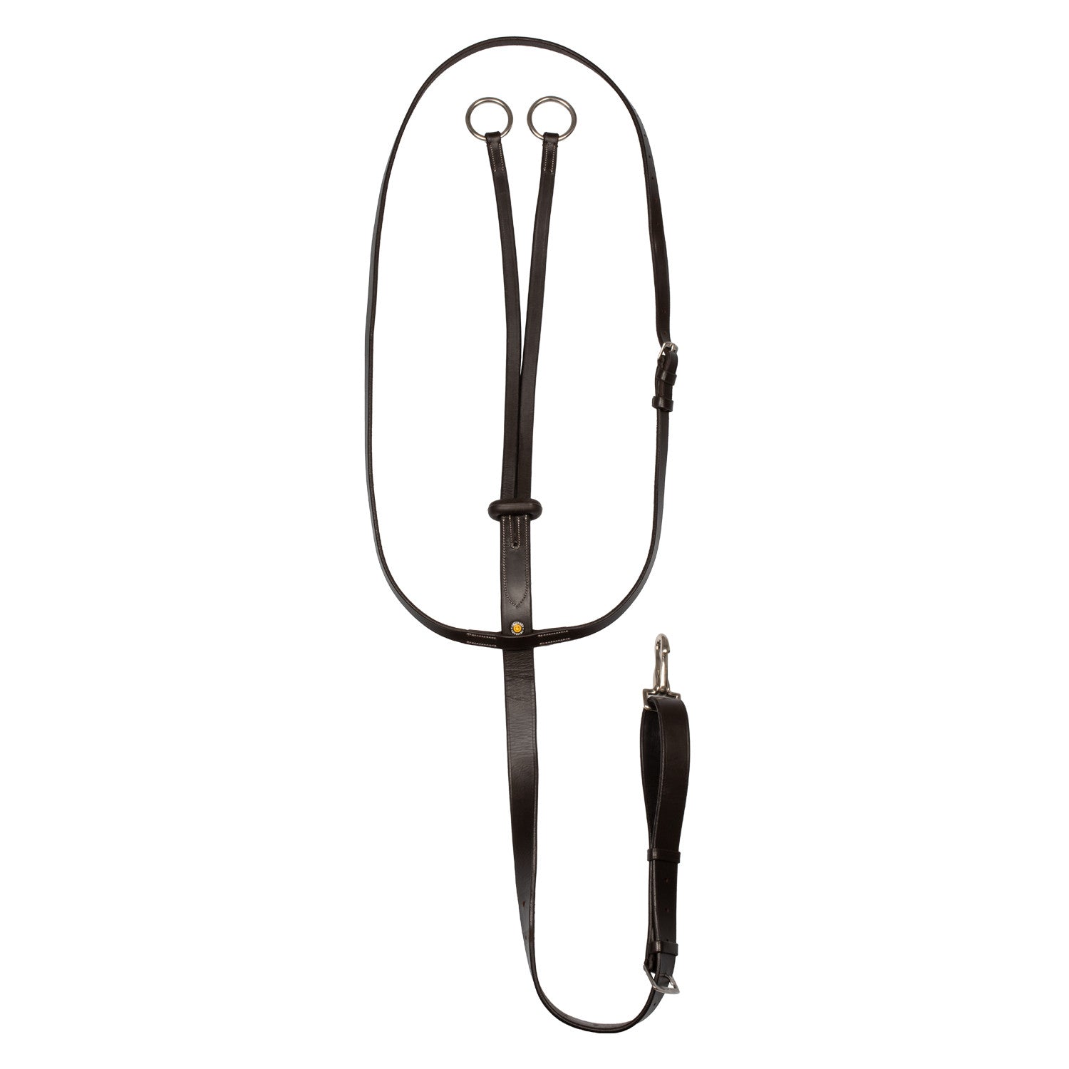 Collier martingale with silver stitching.