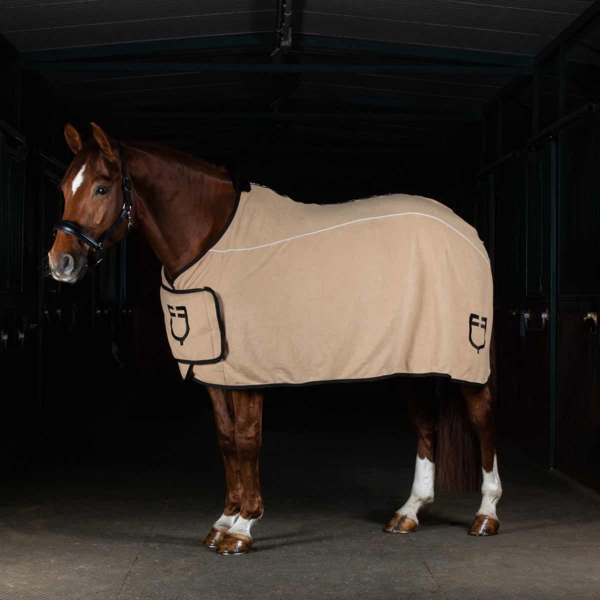 Equestro Fleece Rug With Flap Front Closure
