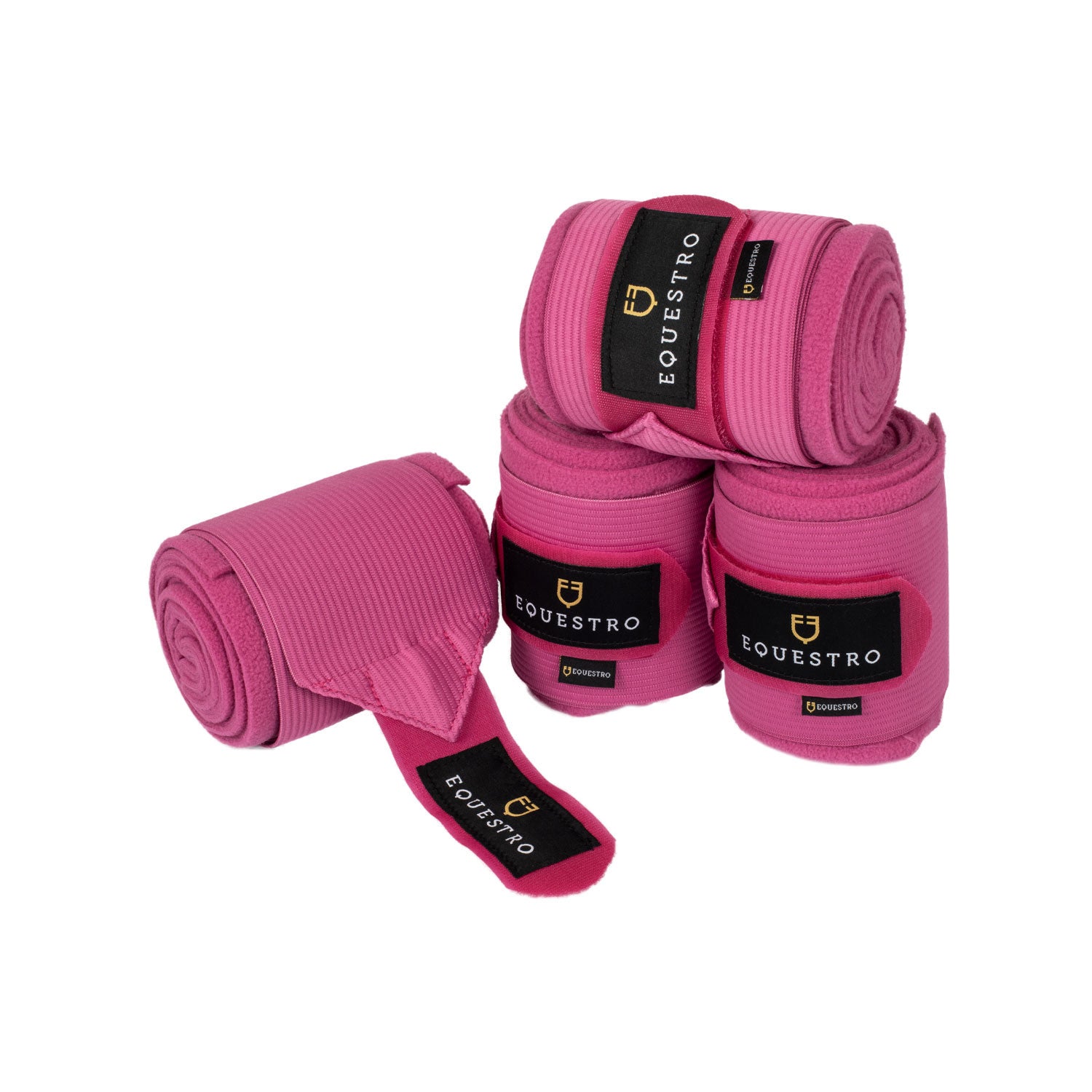 Breathable fleece bandages with elastic.