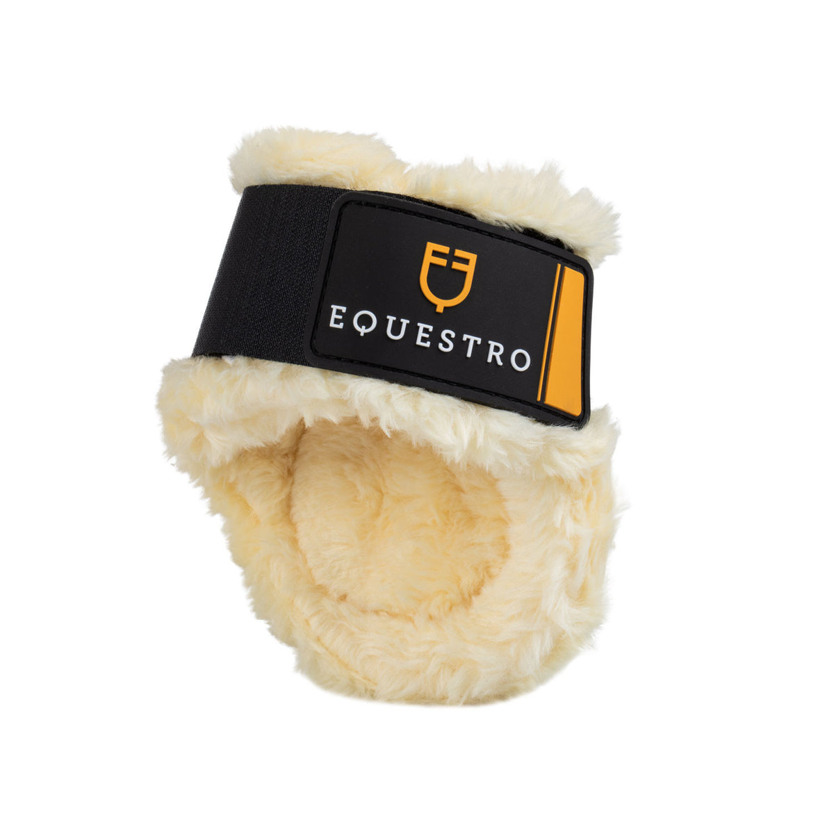 Equestro Spider Man fetlock Boots With Synthetic Sheepskin Colour Natural