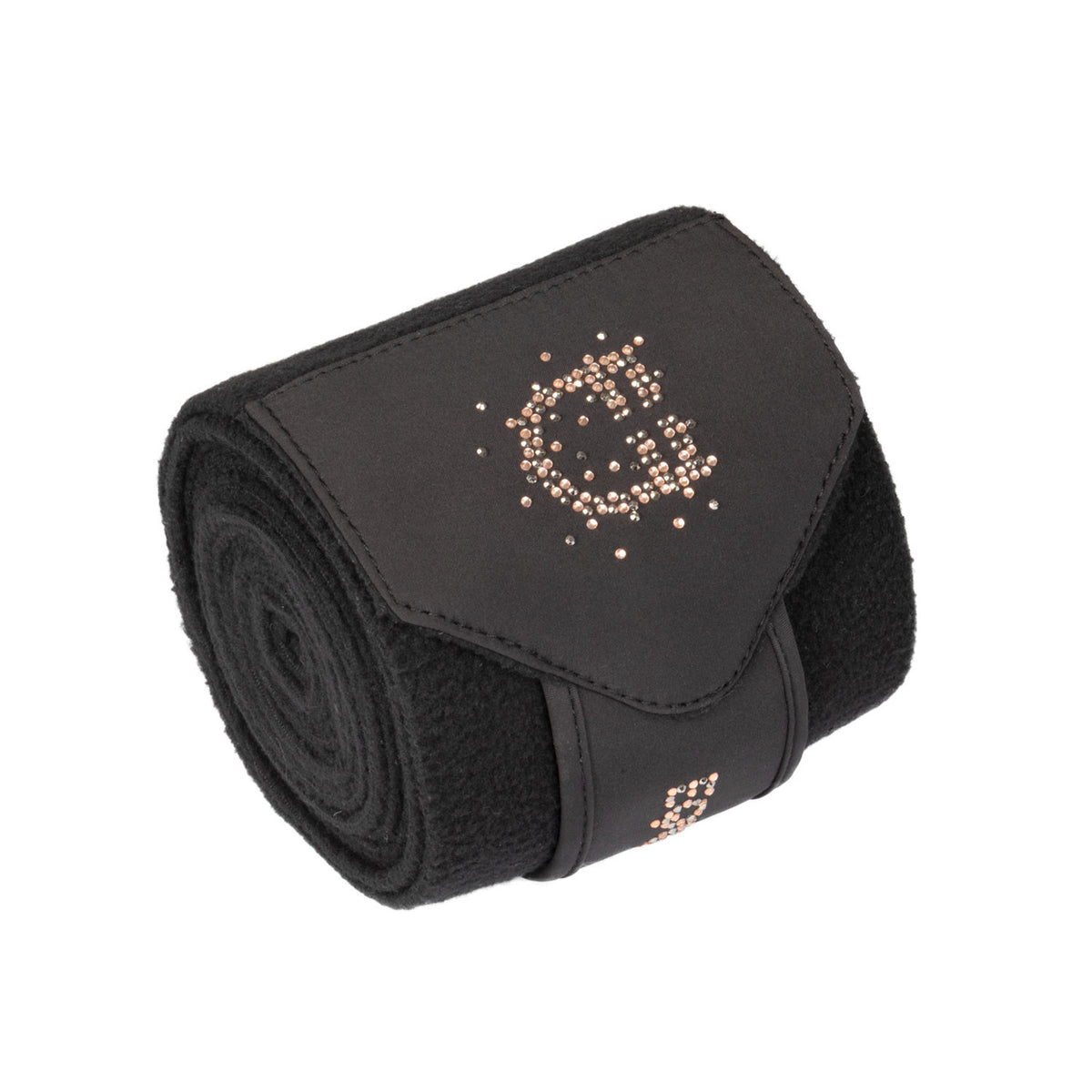 Equestro Fleece Bandages With Rhinestone Logo