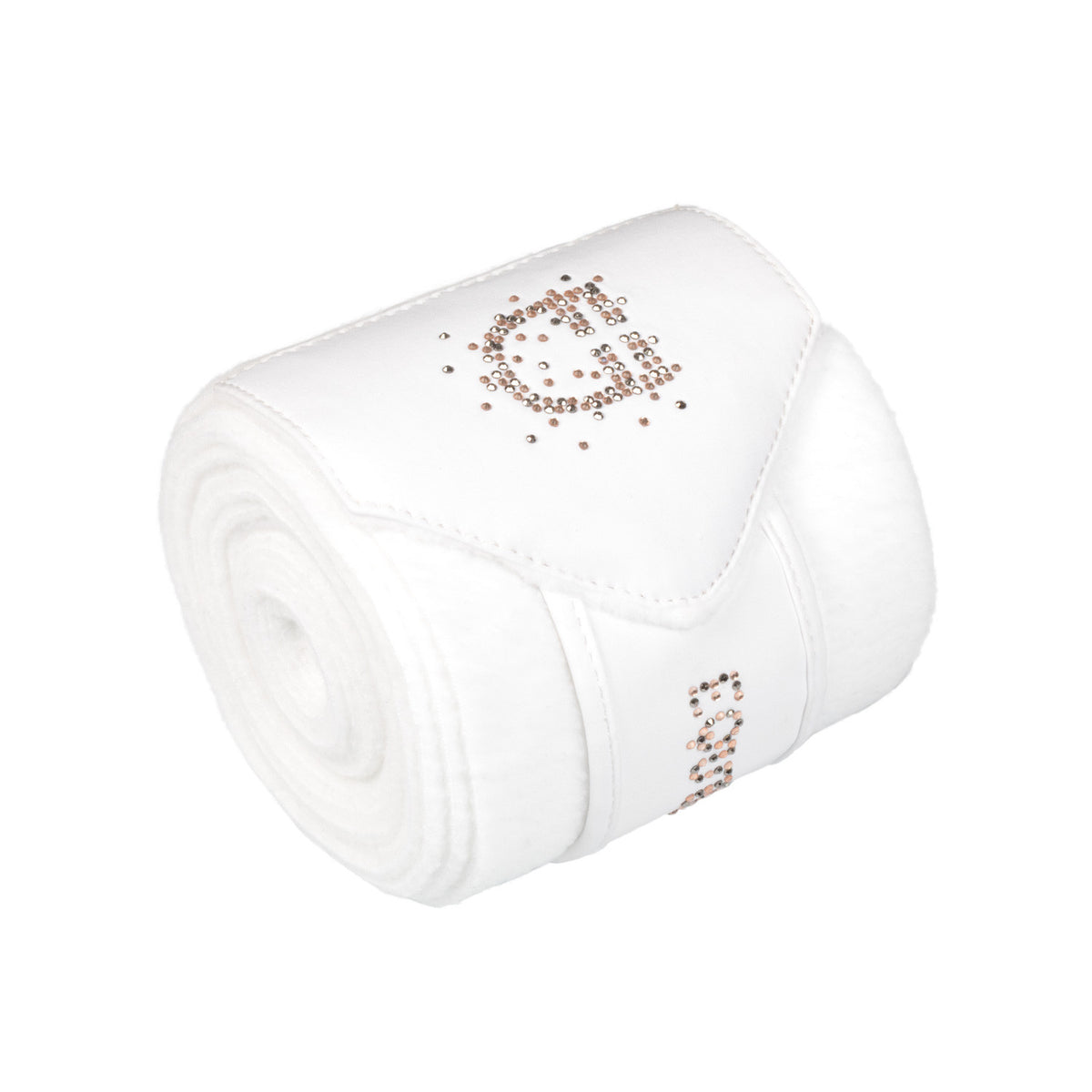 Equestro Fleece Bandages With Rhinestone Logo