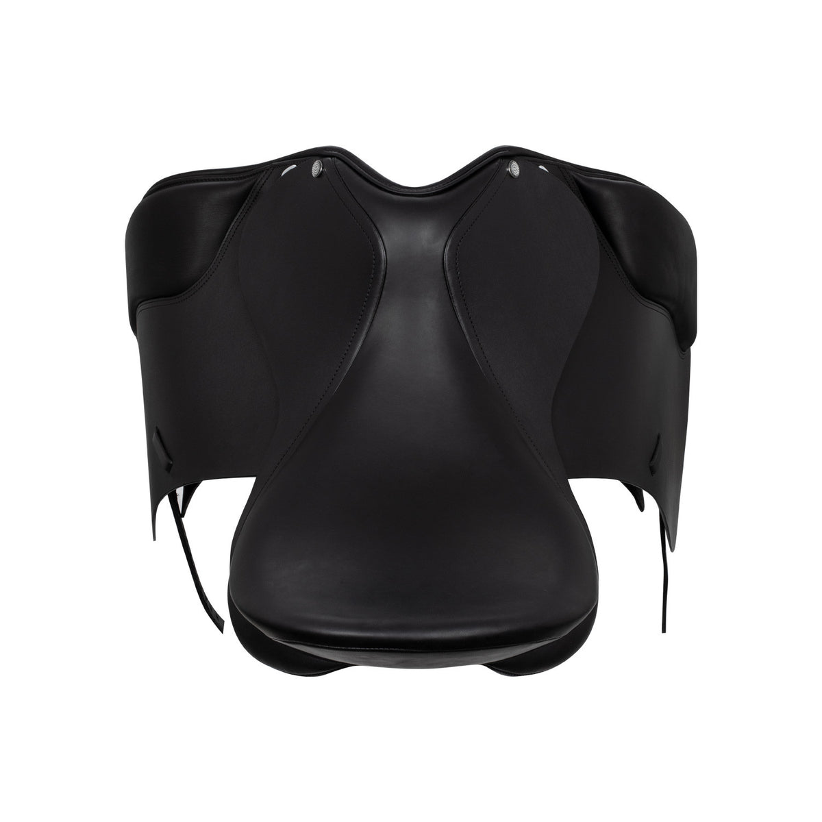 Dressage saddle with removable blocks