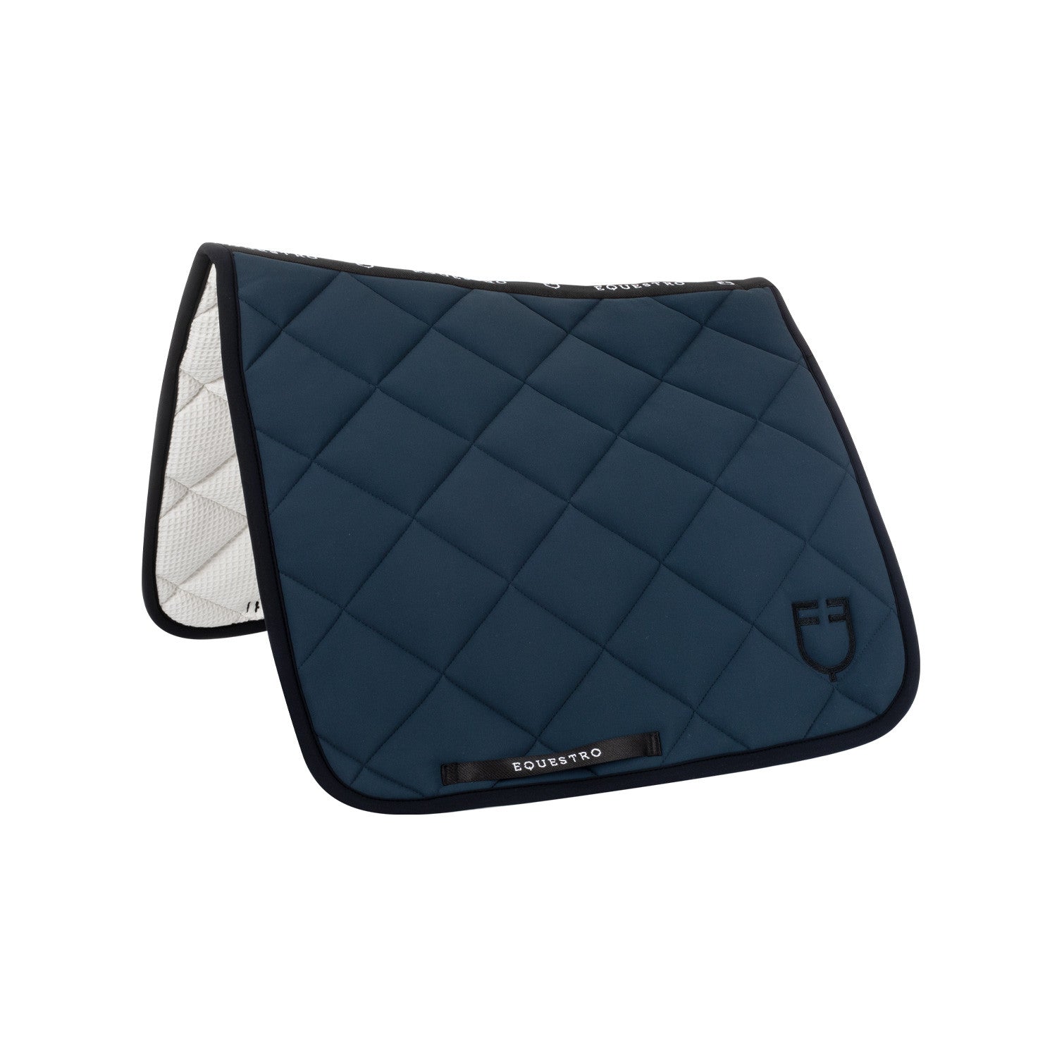 Dressage saddle pad in technical fabric.