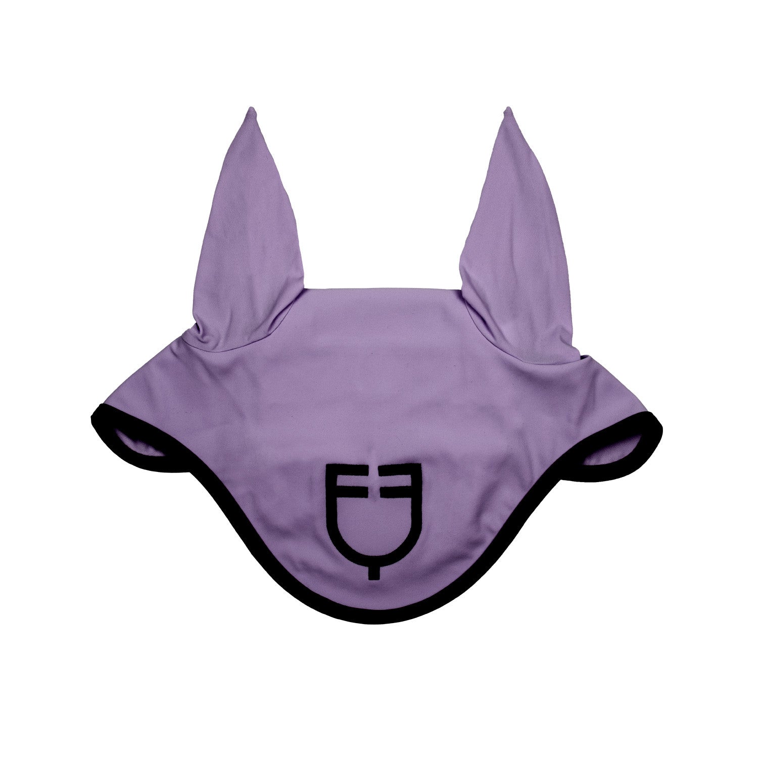 Black line edition fly veil in stretch material.