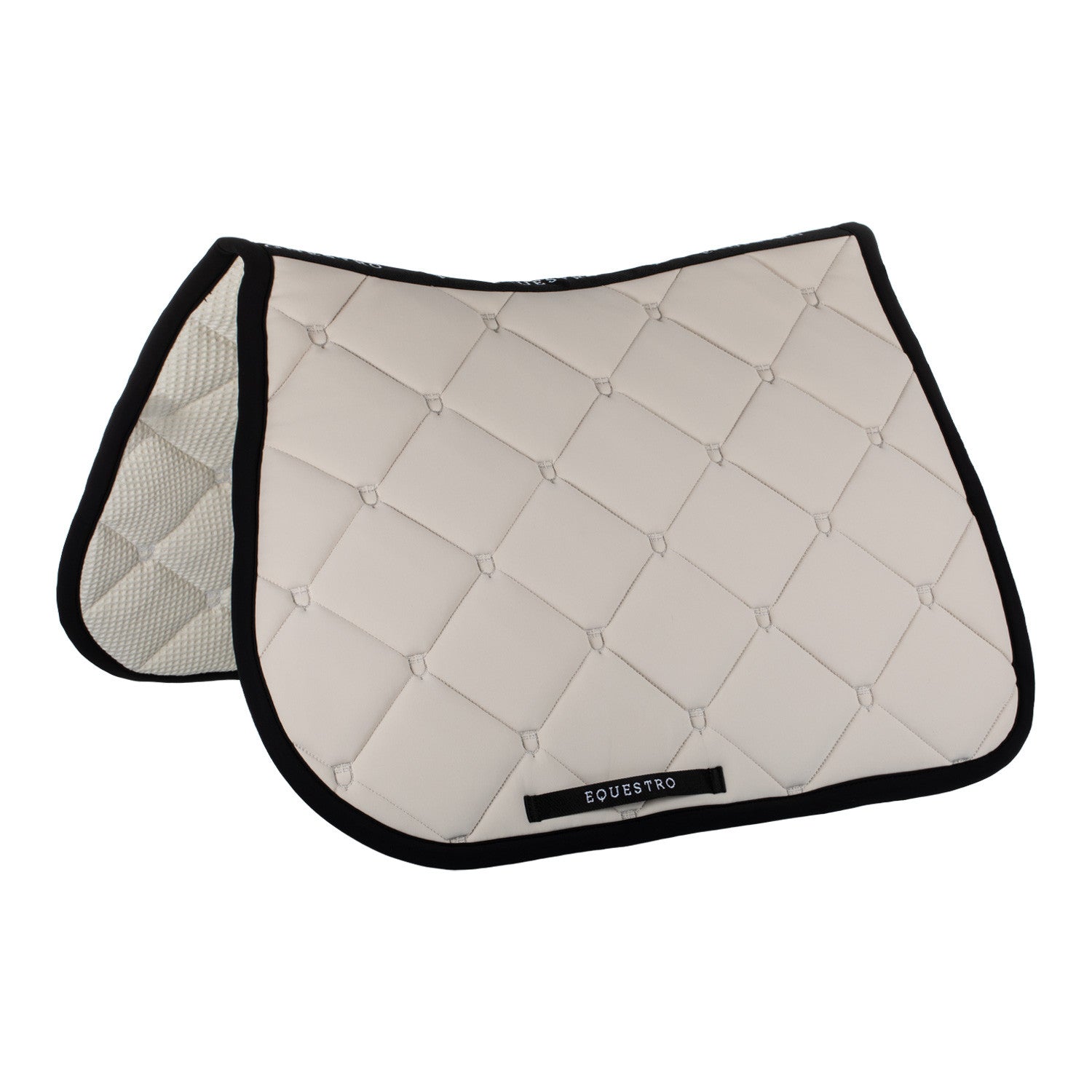 Jumping saddle pad in technical fabric.