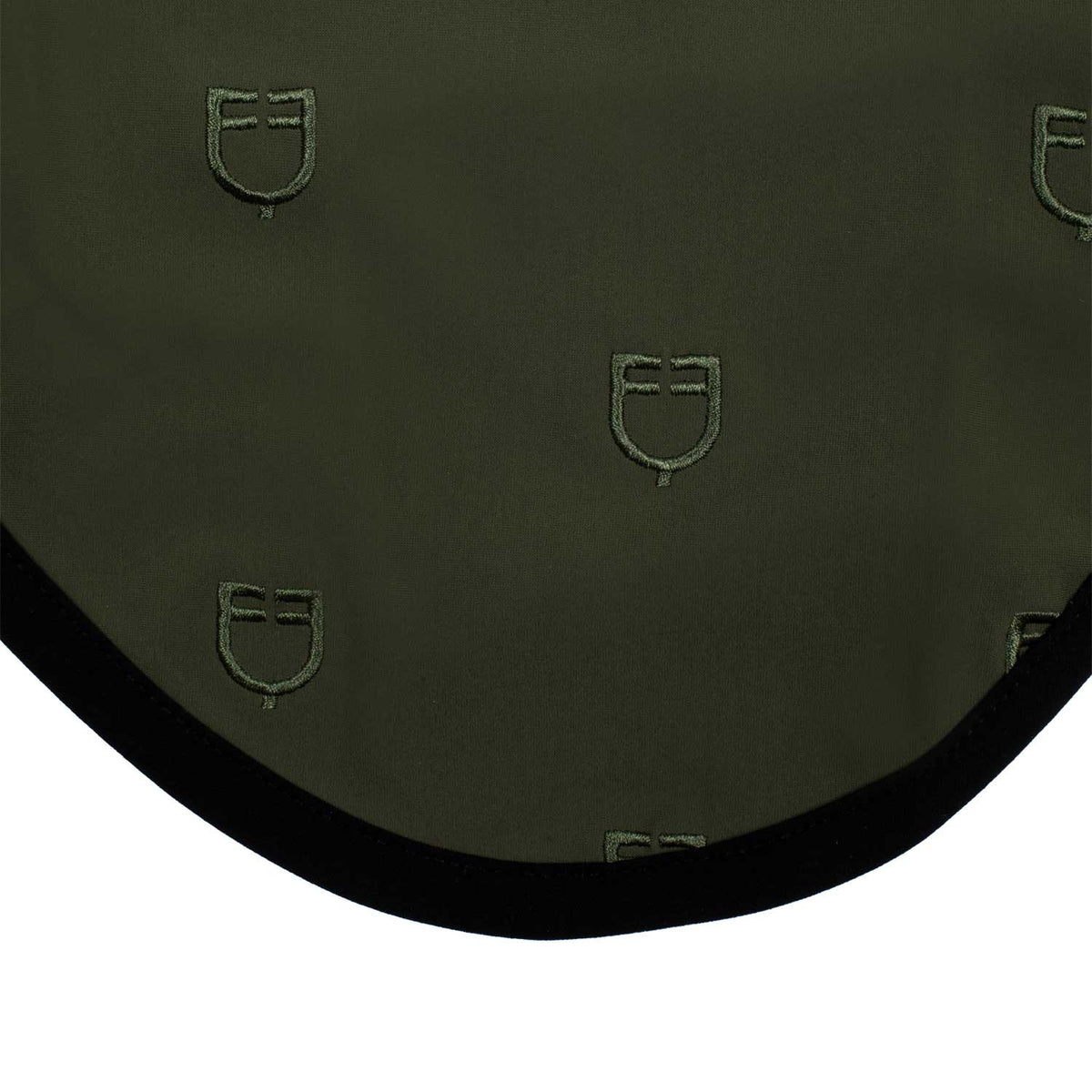 Equestro Multilogo Black Line Edition Fly Veil In Stretch Material