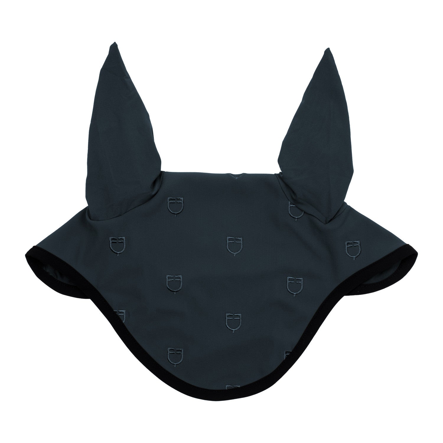MULTILOGO BLACK LINE EDITION FLY VEIL IN STRETCH MATERIAL.