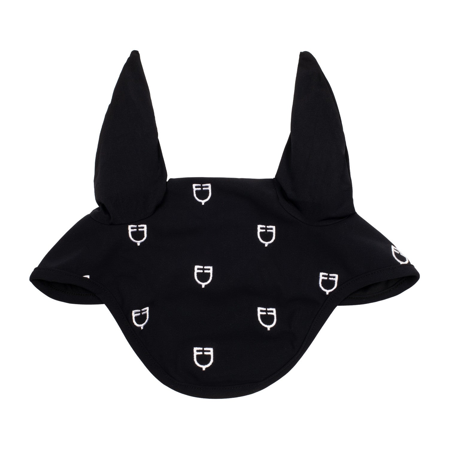 MULTILOGO BLACK LINE EDITION FLY VEIL IN STRETCH MATERIAL.