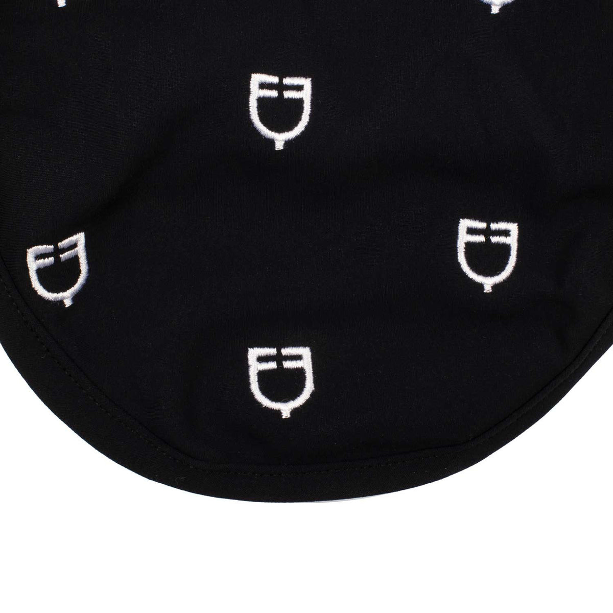 Equestro Multilogo Black Line Edition Fly Veil In Stretch Material