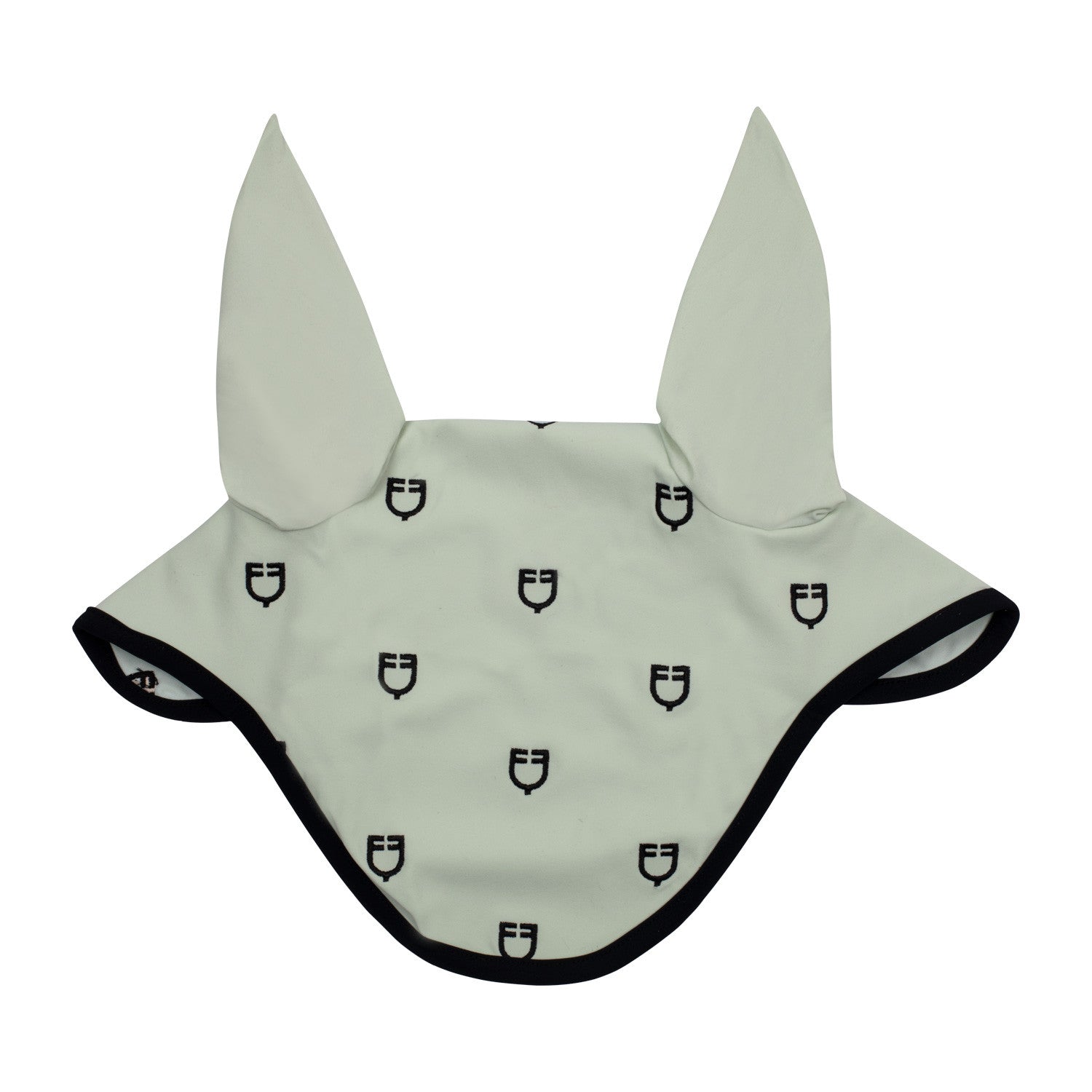 MULTILOGO BLACK LINE EDITION FLY VEIL IN STRETCH MATERIAL.