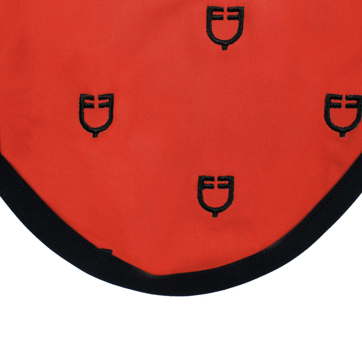 Equestro Multilogo Black Line Edition Fly Veil In Stretch Material