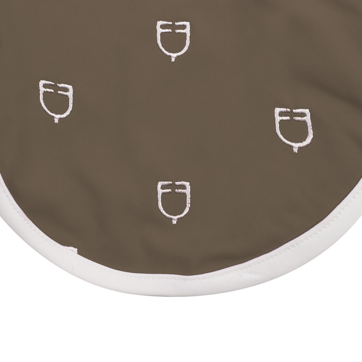 Equestro Multilogo White Line Edition Fly Veil In Technical Fabric
