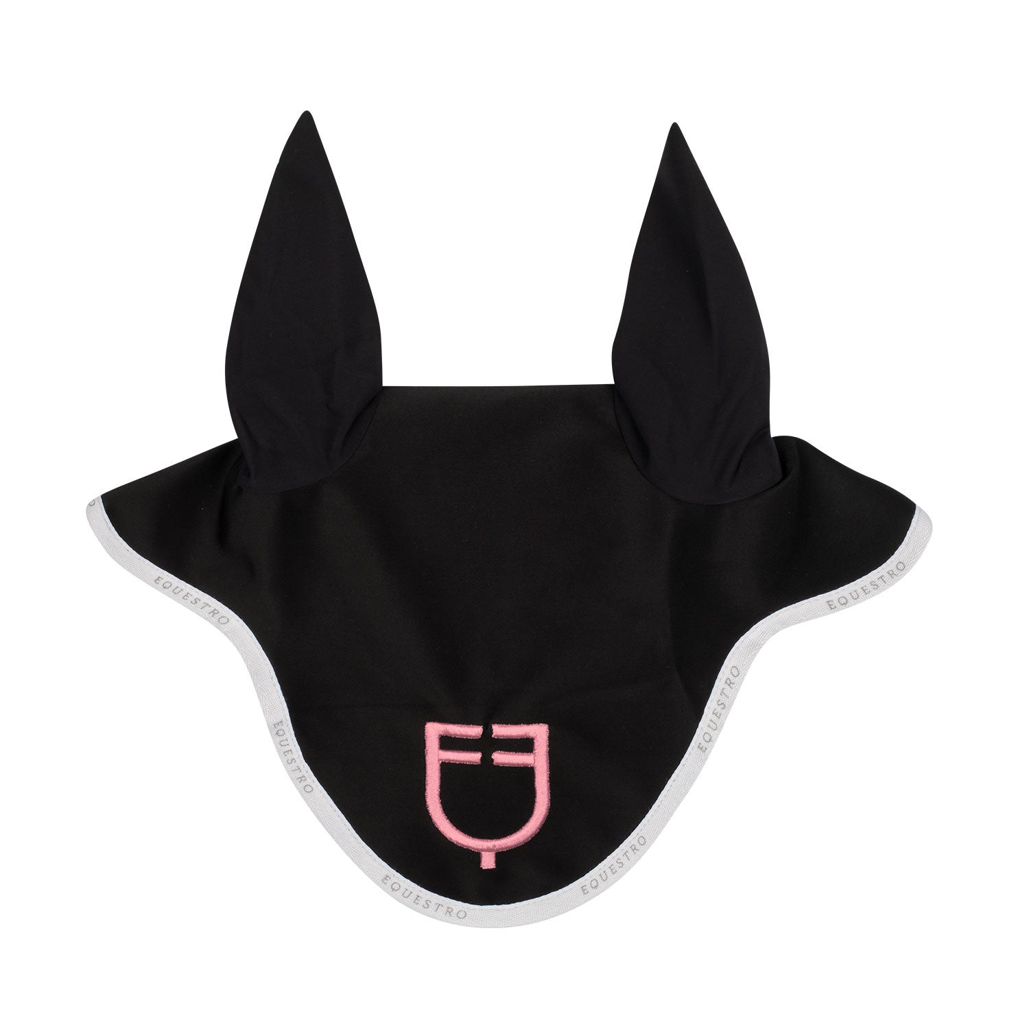 Fly veil in technical fabric with multicolor logo.
