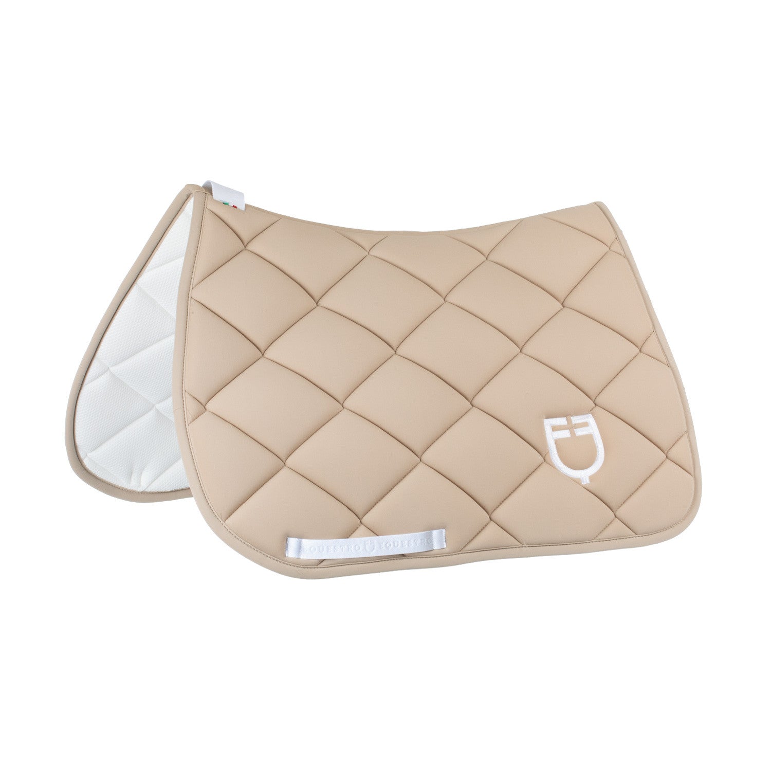 Padded GP jumping saddle pad with honeycomb inside.