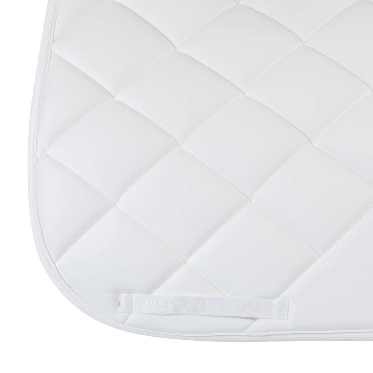 Equestro Quilted Dressage Saddle Pad With Rhinestone Logo