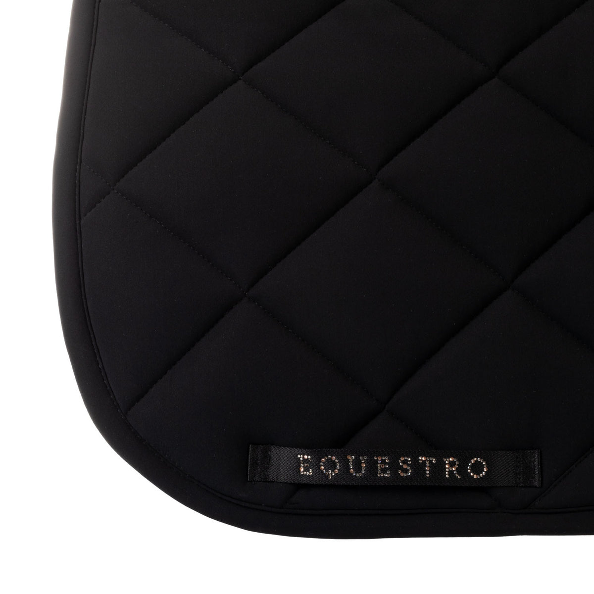 Equestro Dressage Saddle Pad With Rhinestone Logo
