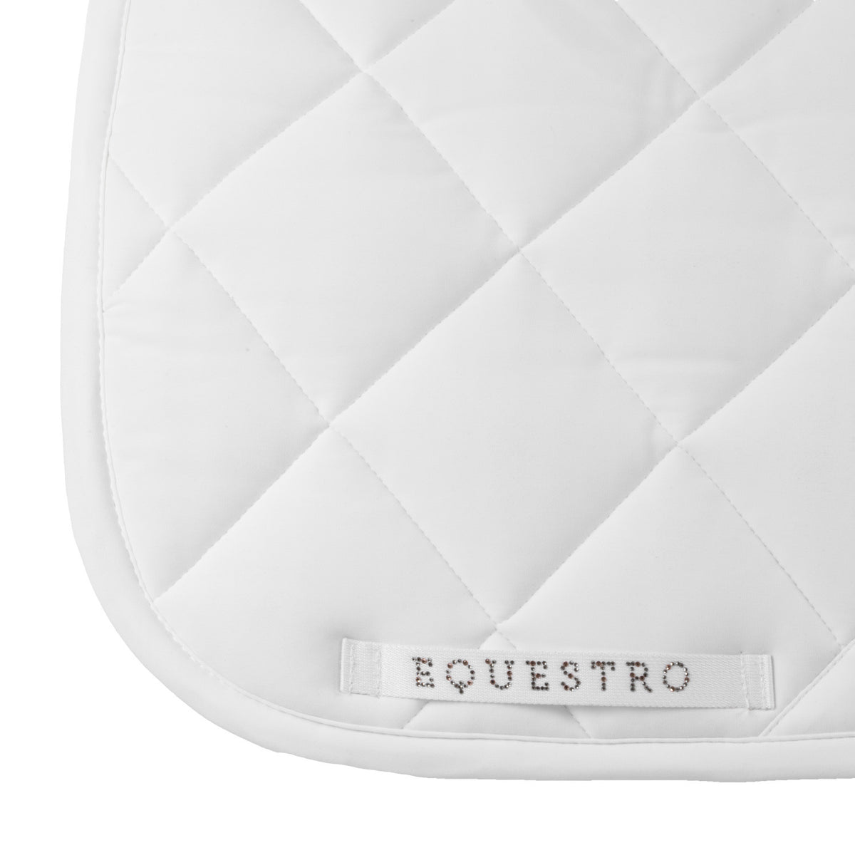 Equestro Dressage Saddle Pad With Rhinestone Logo