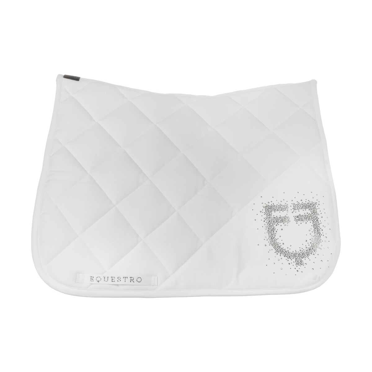 Equestro Dressage Saddle Pad With Rhinestone Logo