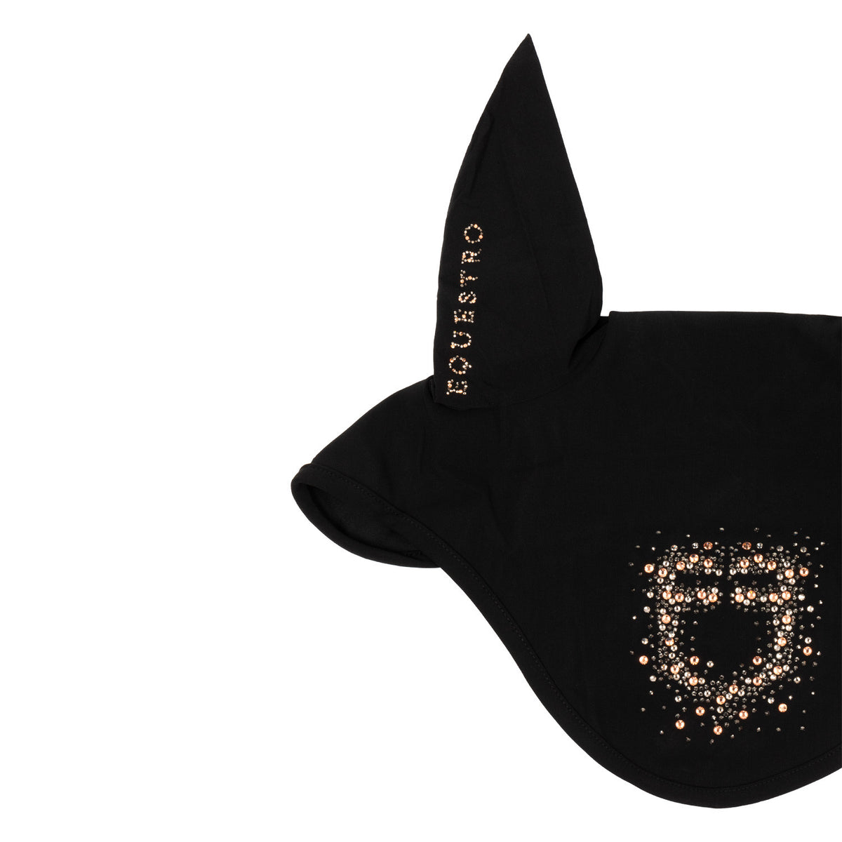 Equestro Fly Veil In Technical Fabric With Rhinestone Logo