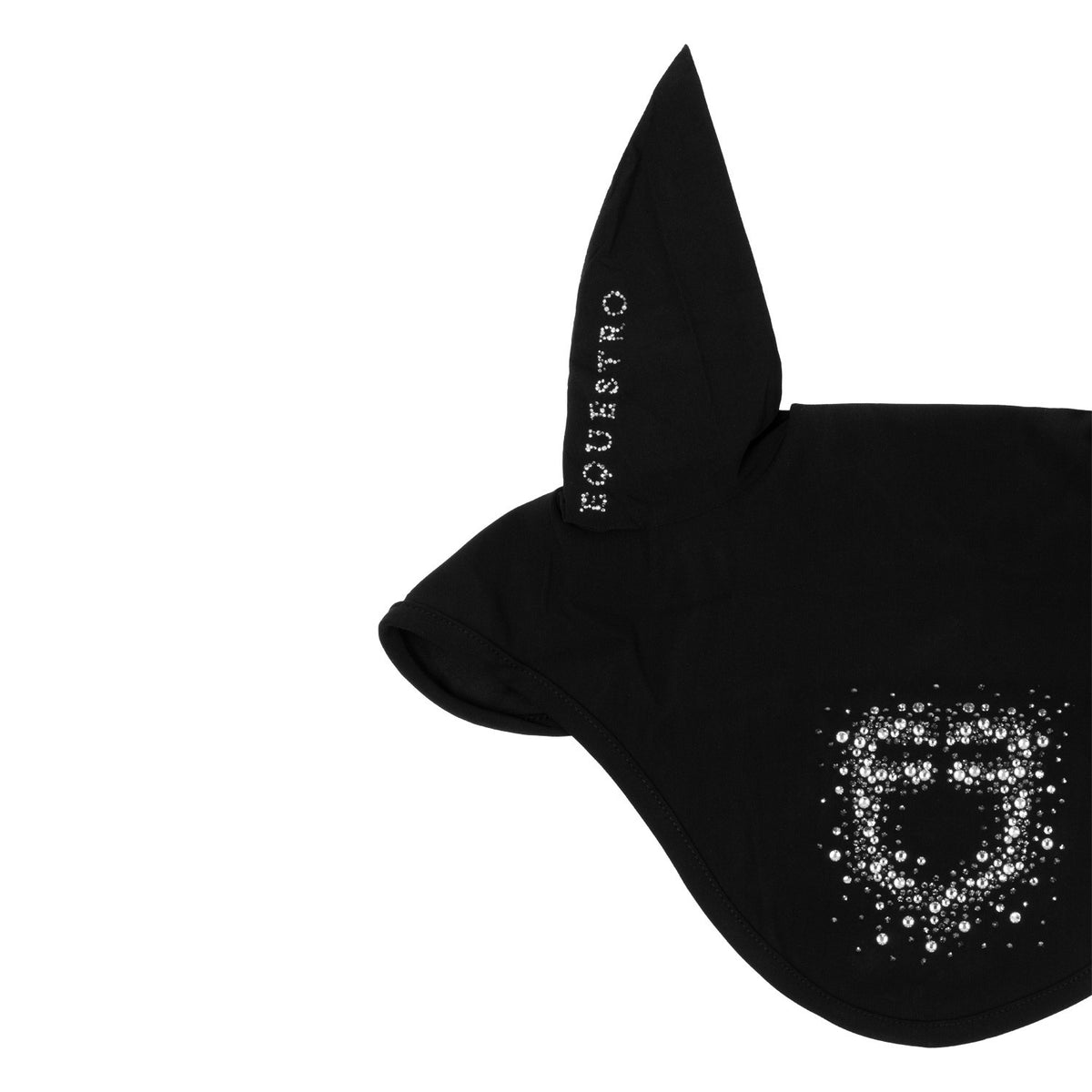 Equestro Fly Veil In Technical Fabric With Rhinestone Logo