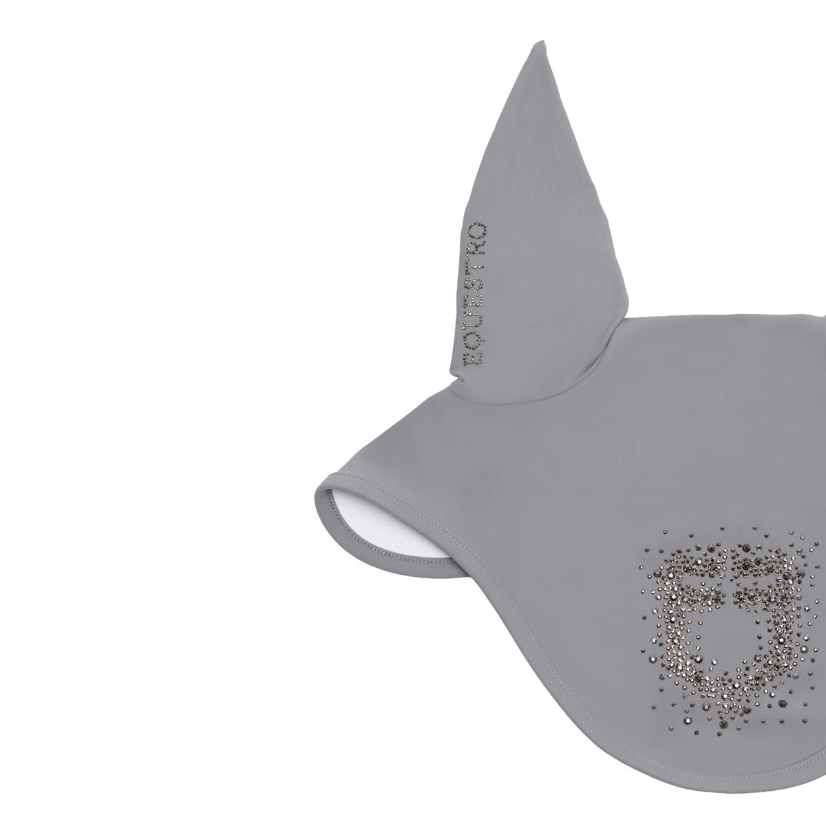 Equestro Fly Veil In Technical Fabric With Rhinestone Logo