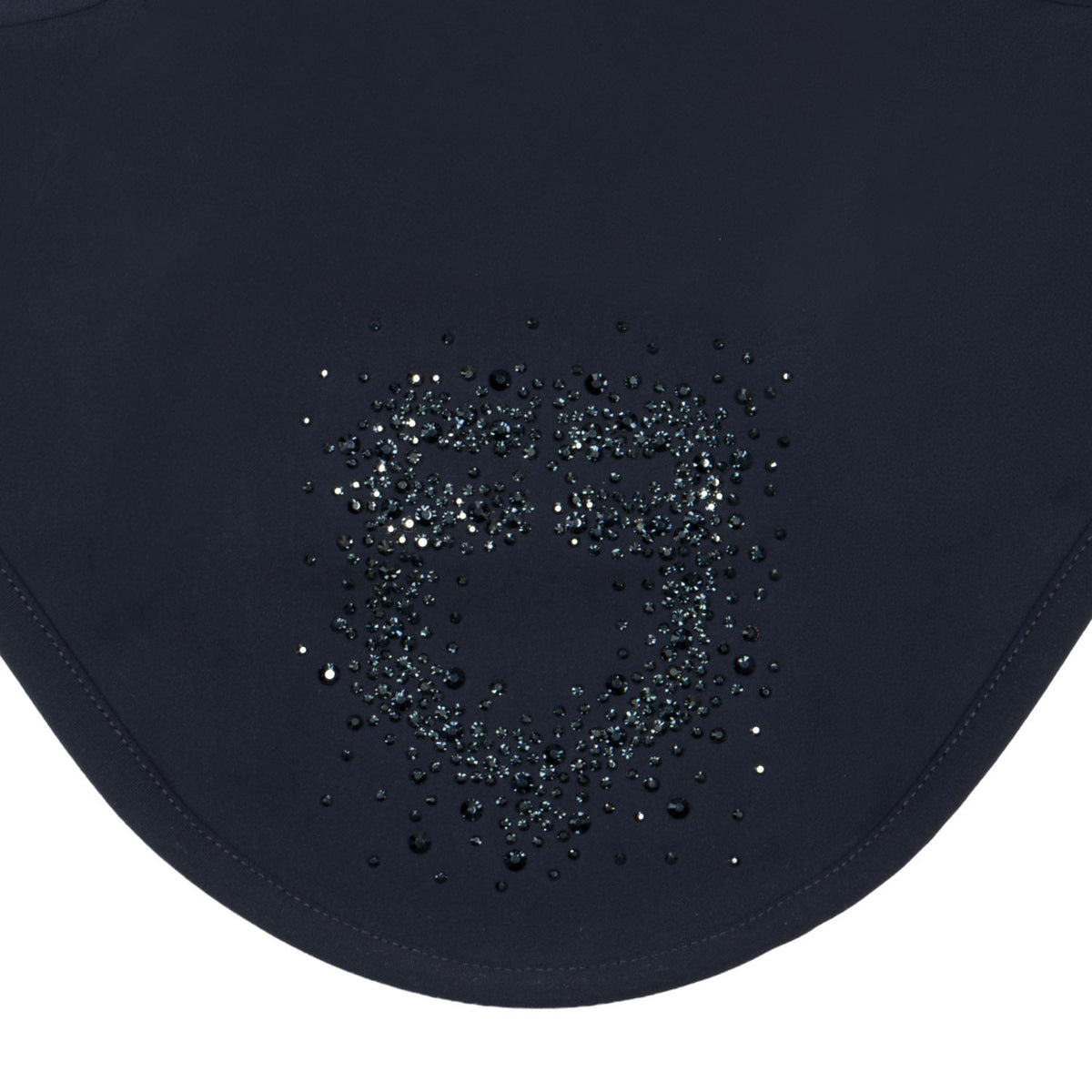 Equestro Fly Veil In Technical Fabric With Rhinestone Logo