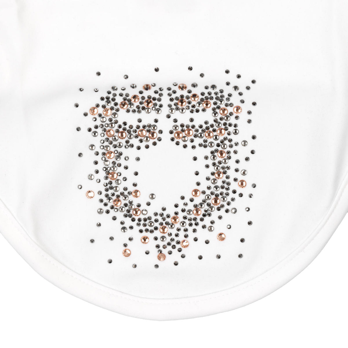 Equestro Fly Veil In Technical Fabric With Rhinestone Logo