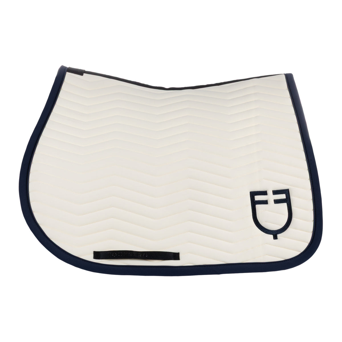 Equestro Wave Quilting Jumping Saddle Pad In Technical Fabric