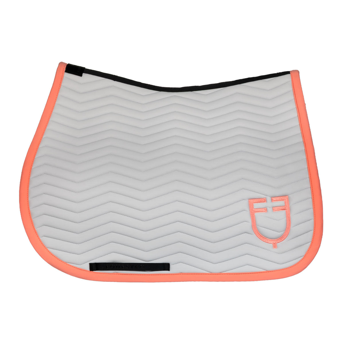 Equestro Wave Quilting Jumping Saddle Pad In Technical Fabric