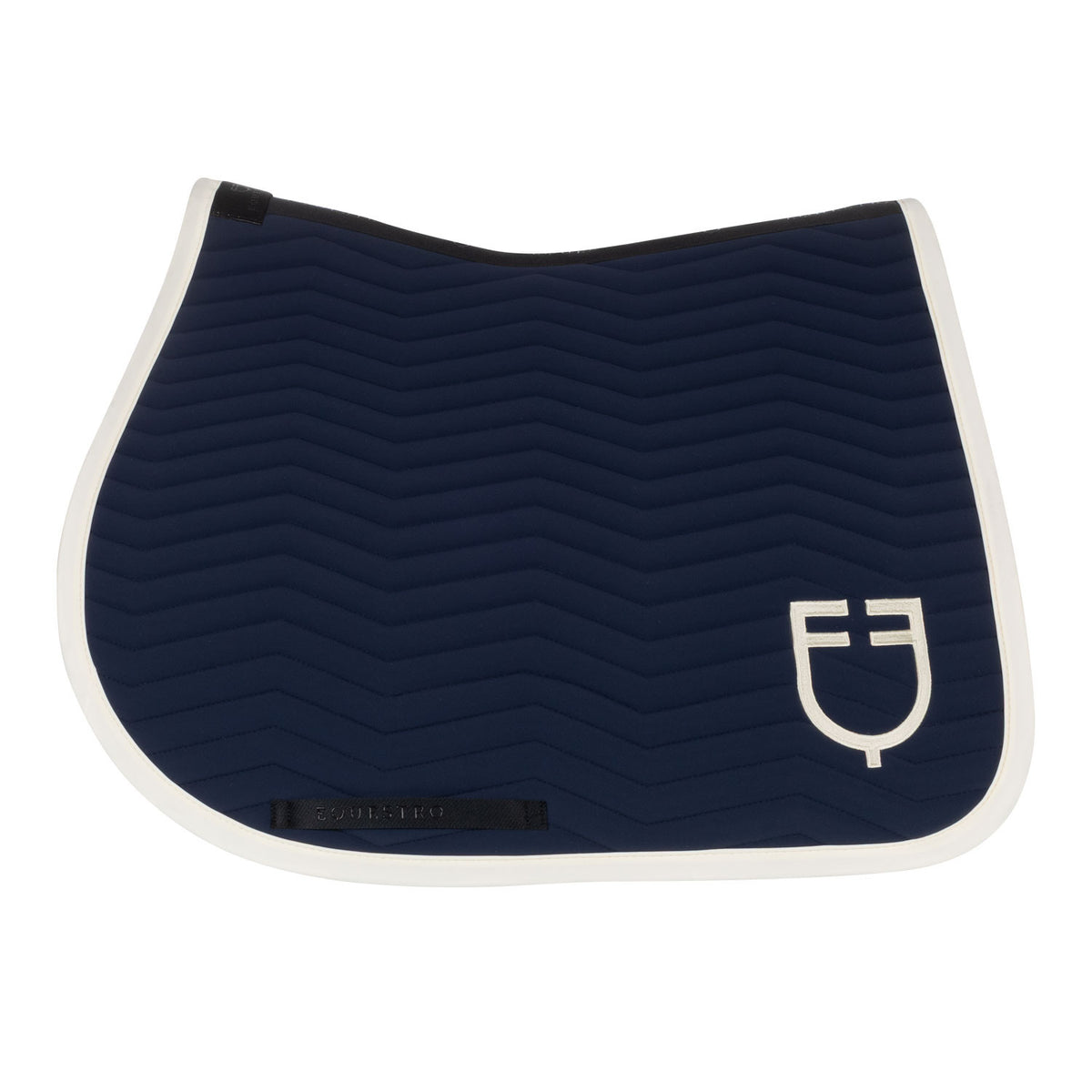 Equestro Wave Quilting Jumping Saddle Pad In Technical Fabric