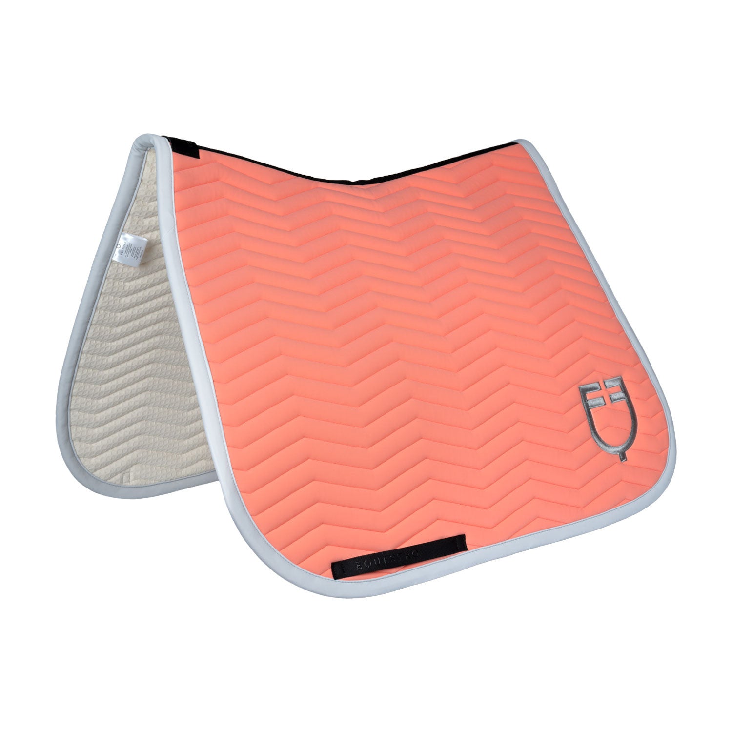 Wave Quilting dressage saddle pad in technical fabric.