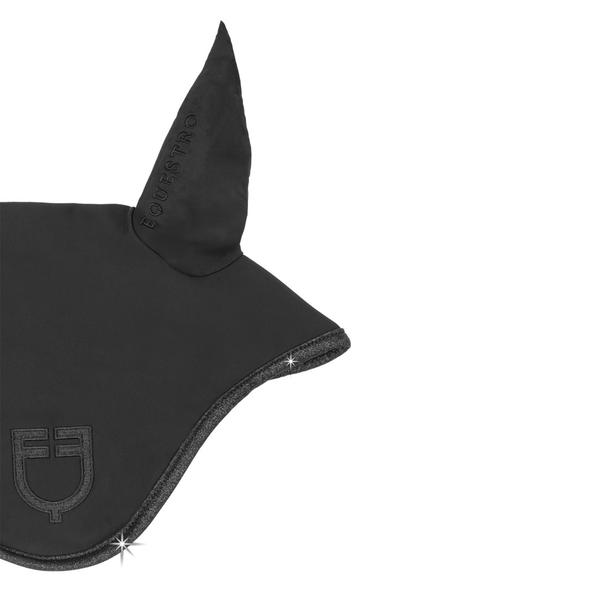 Equestro Universe Fly Veil In Technical Fabric And Sparkling Details