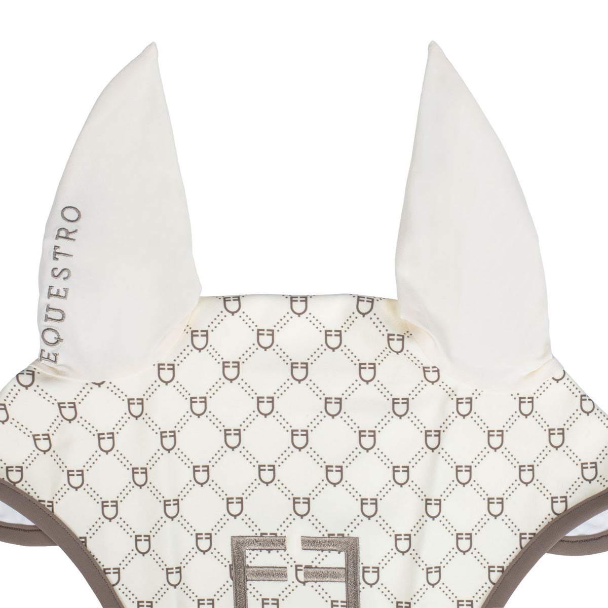 Equestro Fly Veil With Monogram Print