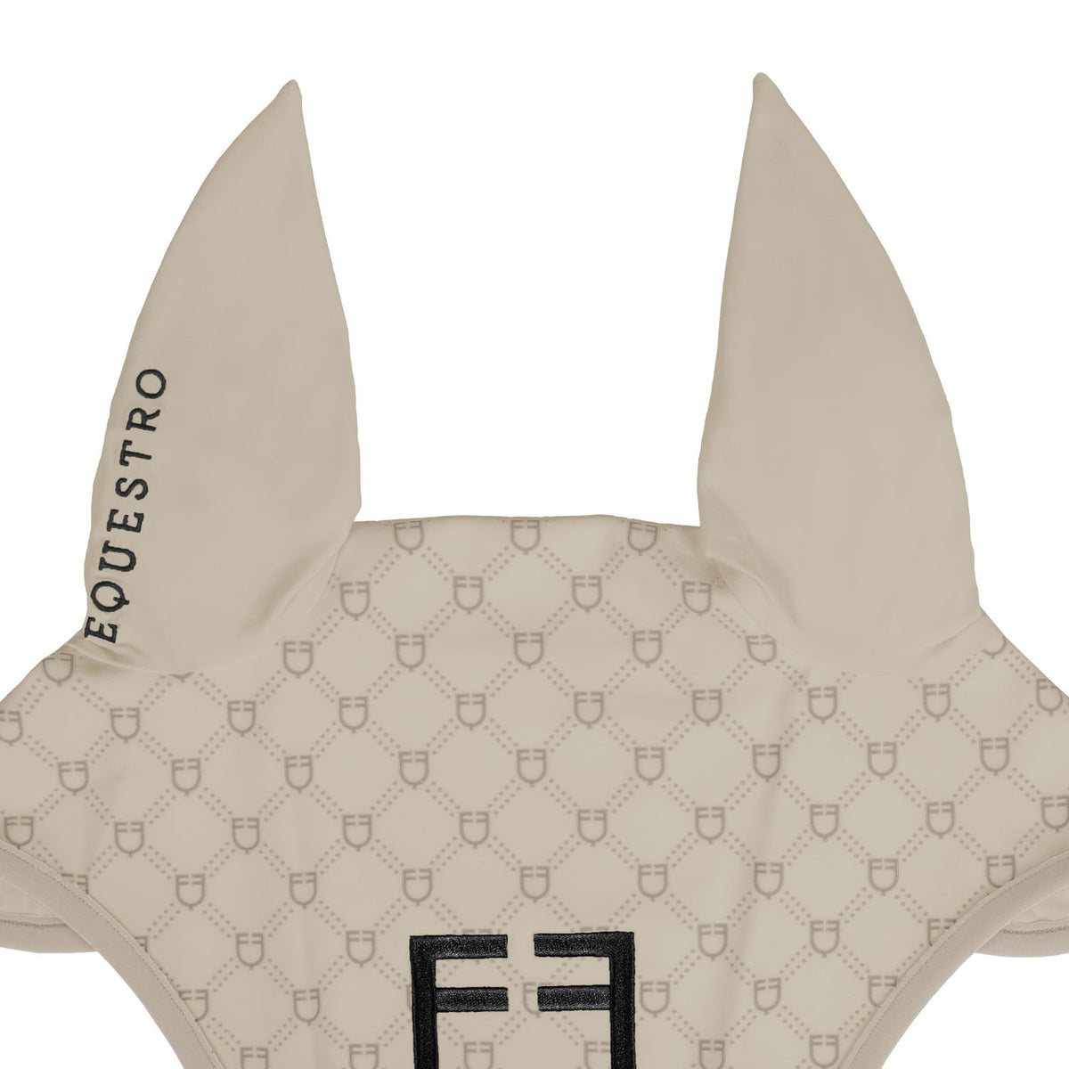 Equestro Fly Veil With Monogram Print