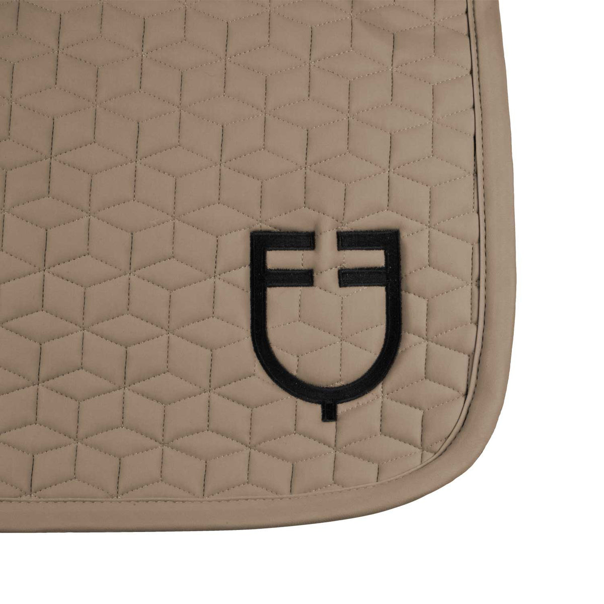 Equestro Dressage Saddle Pad With Cube Quilting