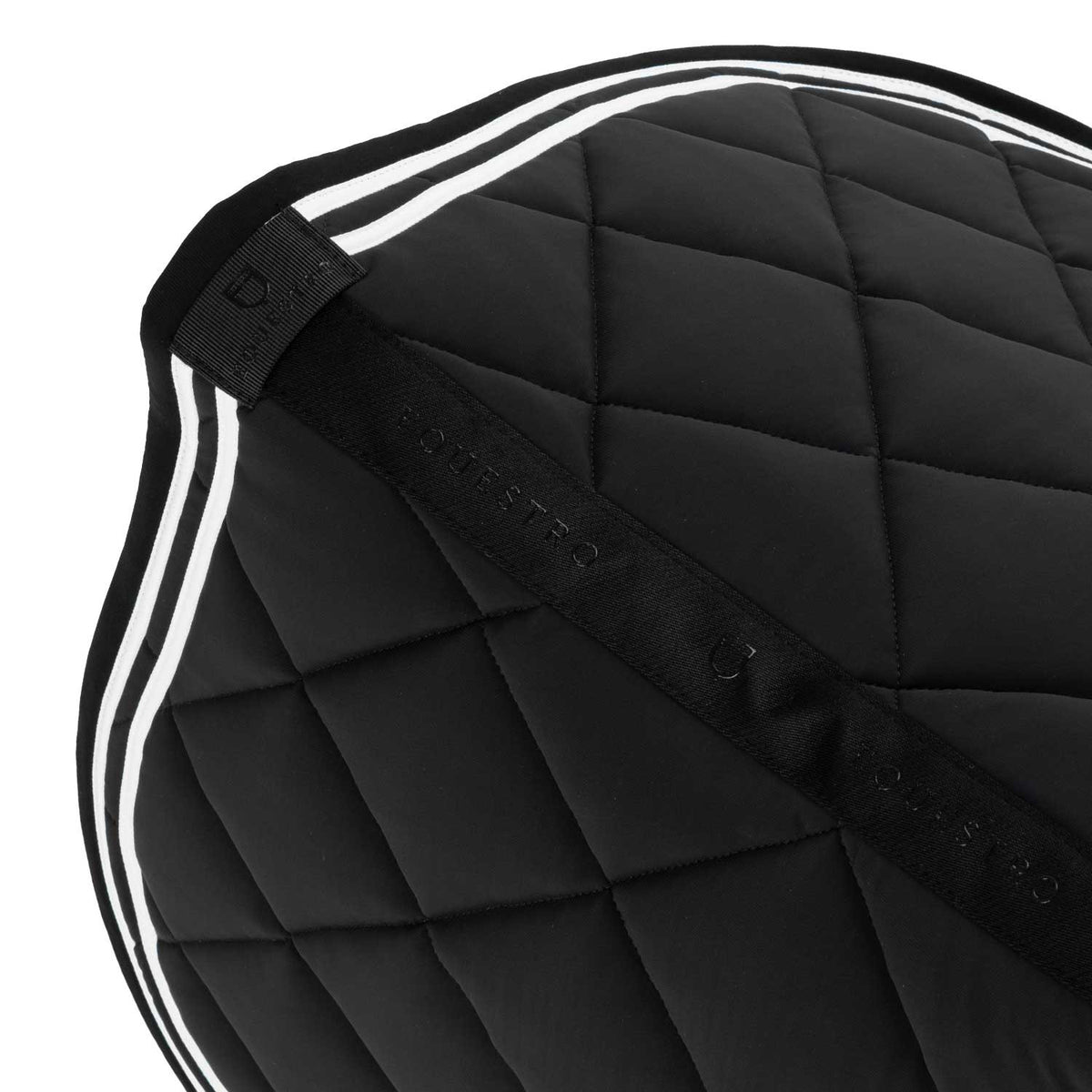 Equestro Double Stripes Jumping Saddle Pad In Technical Fabric