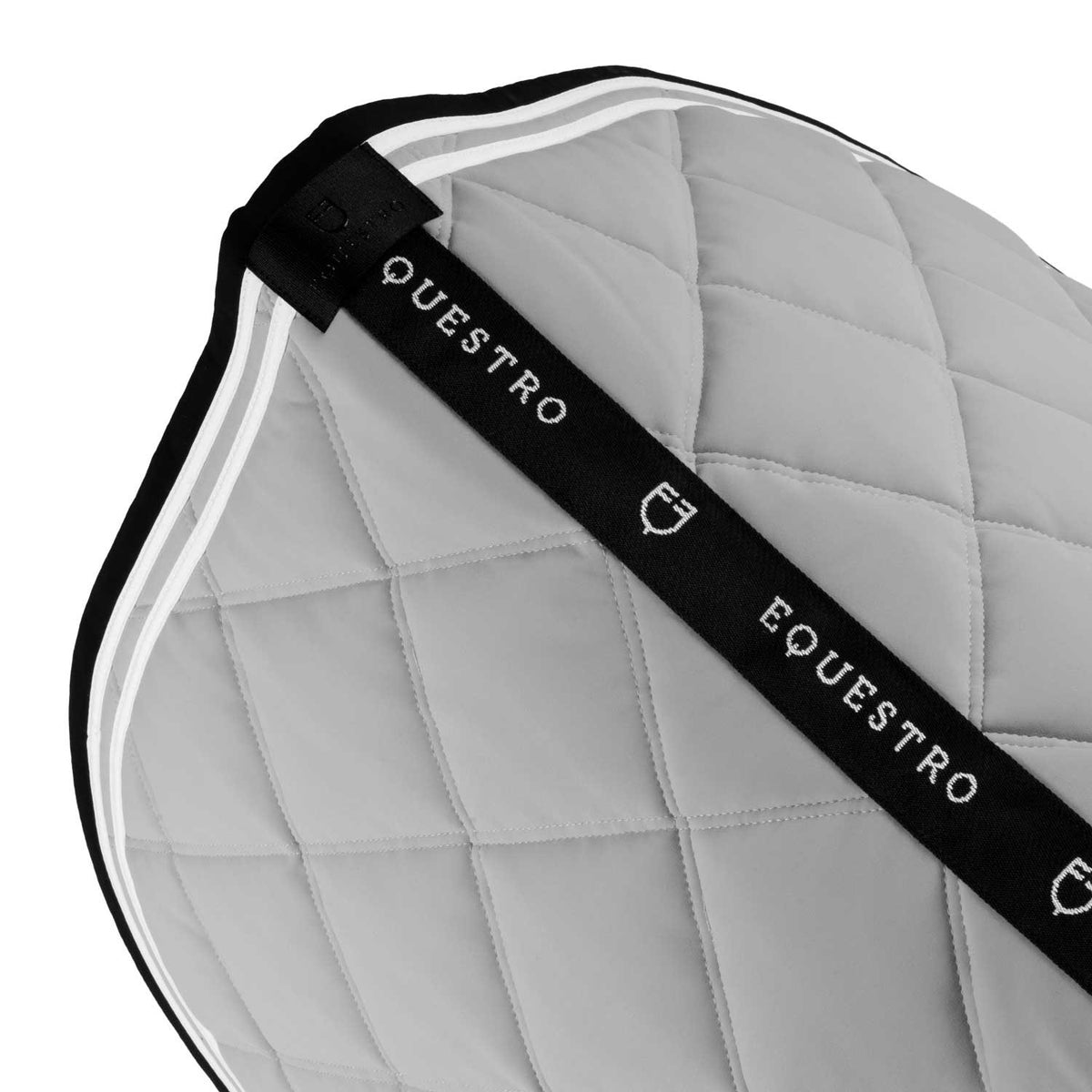 Equestro Double Stripes Jumping Saddle Pad In Technical Fabric