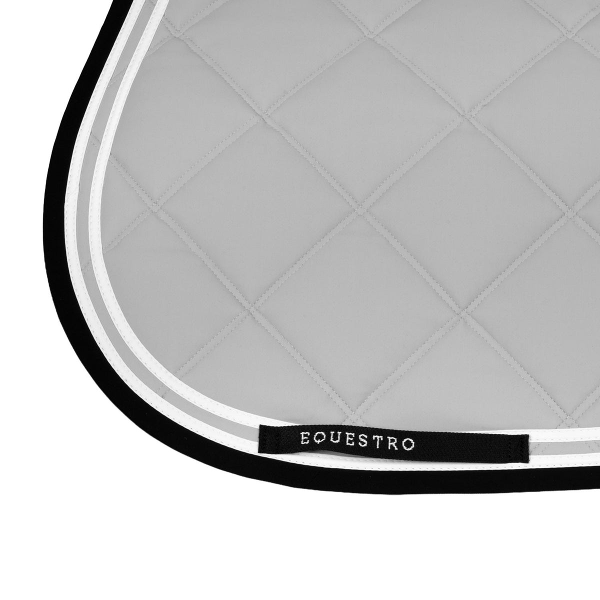Equestro Double Stripes Jumping Saddle Pad In Technical Fabric