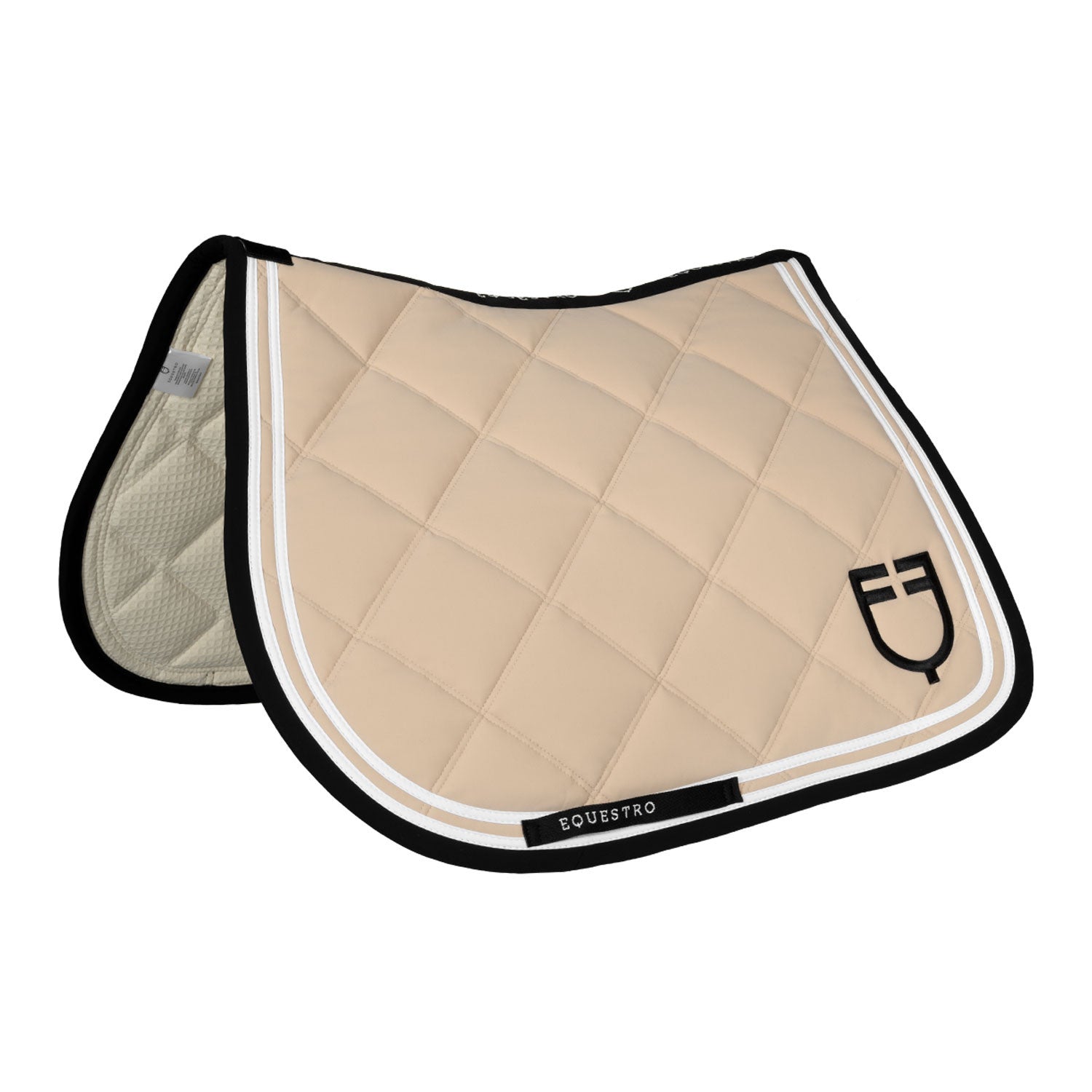 Double Stripes jumping saddle pad in technical fabric.
