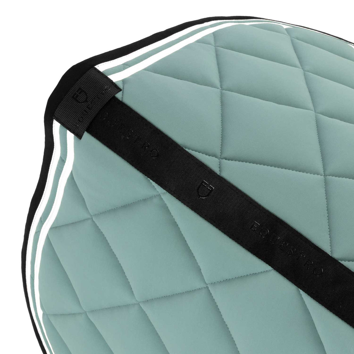 Equestro Double Stripes Jumping Saddle Pad In Technical Fabric