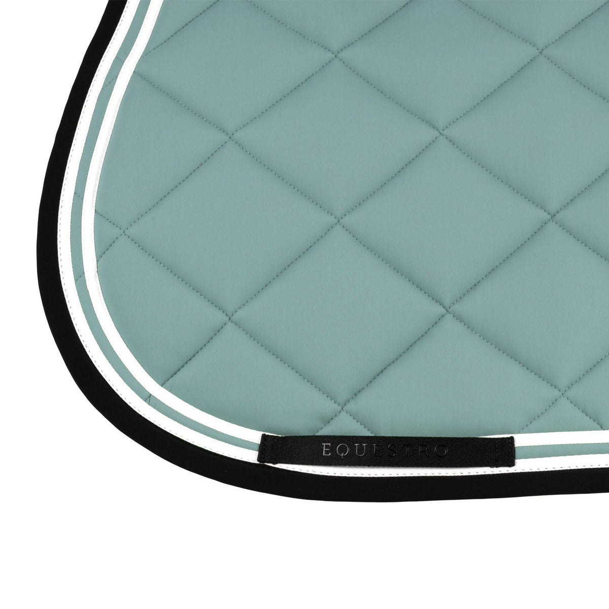 Equestro Double Stripes Jumping Saddle Pad In Technical Fabric