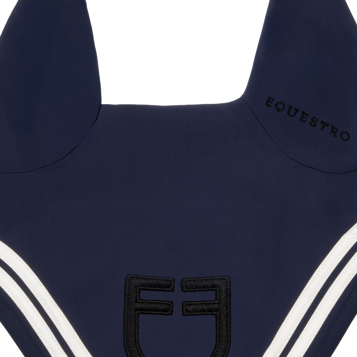 Equestro Double Stripes Fly Veil In Technical Fabric