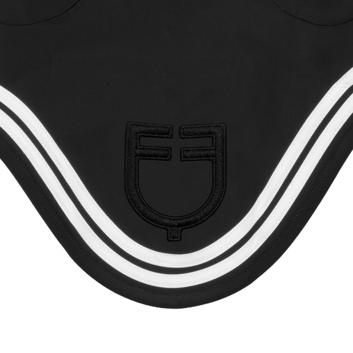 Equestro Double Stripes Fly Veil In Technical Fabric