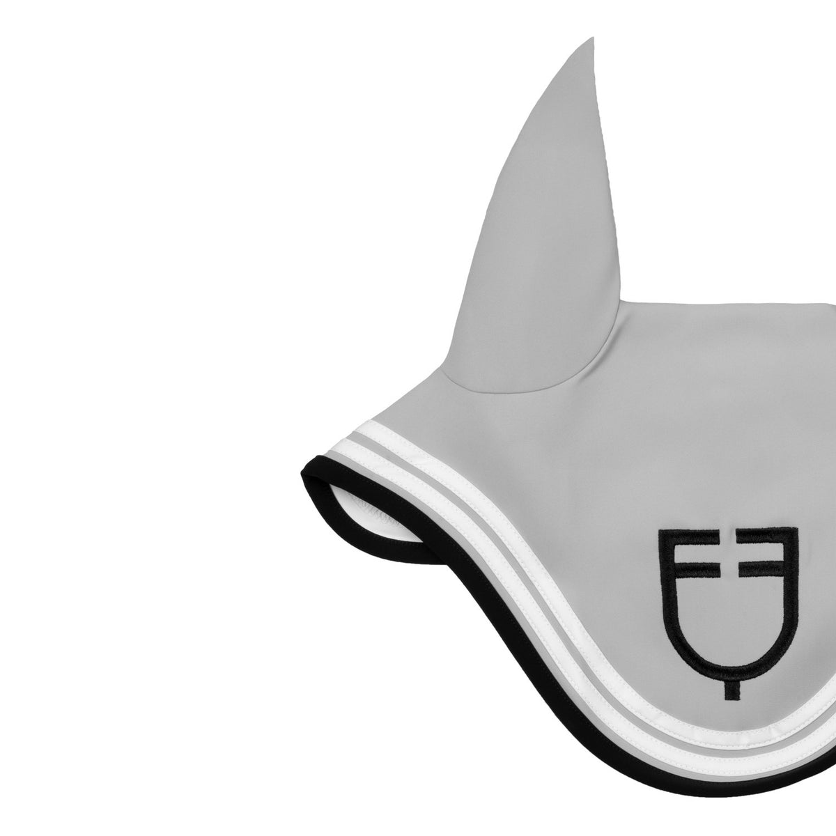 Equestro Double Stripes Fly Veil In Technical Fabric