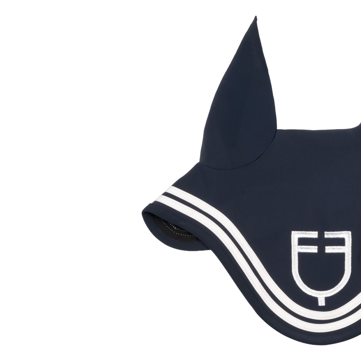 Equestro Double Stripes Fly Veil In Technical Fabric